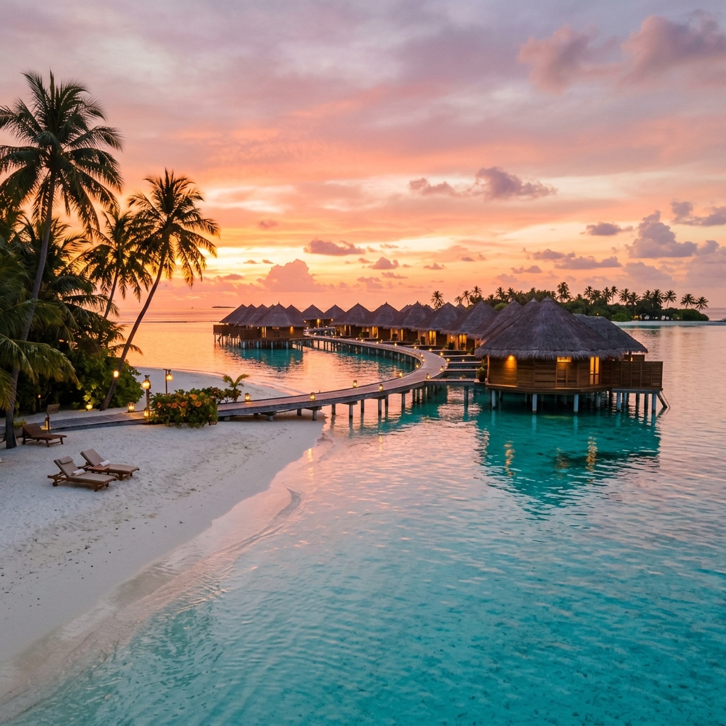 Destino de lua de mel tropical